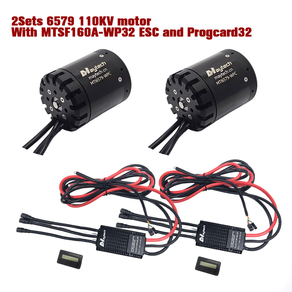 Maytech Pro Outrunner Waterproof Motor 6579  Max 5.5KW 41kg Thrust for Efoil Electric Boat Underwater Thruster Tow Boogie