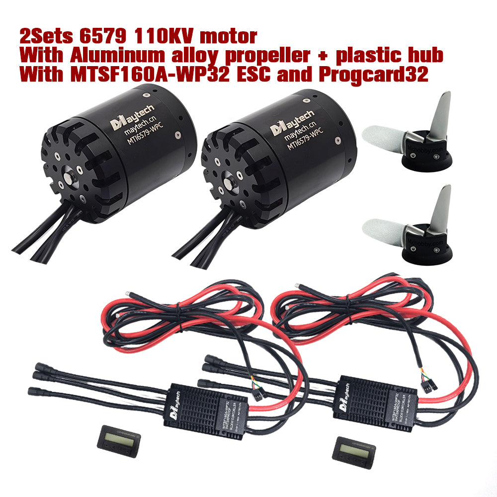 Maytech Pro Outrunner Waterproof Motor 6579  Max 5.5KW 41kg Thrust for Efoil Electric Boat Underwater Thruster Tow Boogie