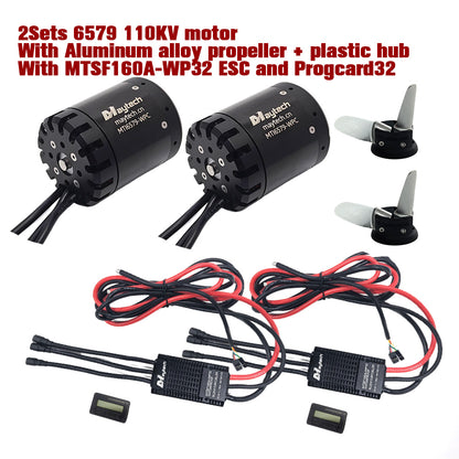 Maytech Pro Outrunner Waterproof Motor 6579  Max 5.5KW 41kg Thrust for Efoil Electric Boat Underwater Thruster Tow Boogie