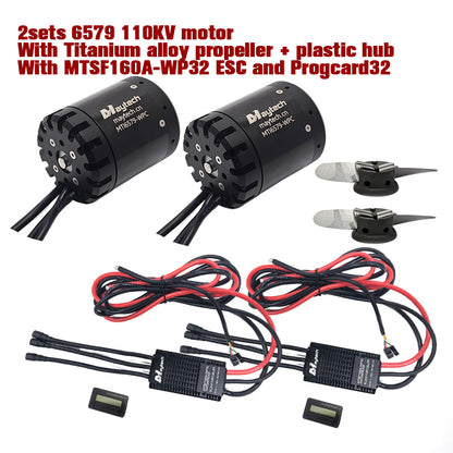 Maytech Pro Outrunner Waterproof Motor 6579  Max 5.5KW 41kg Thrust for Efoil Electric Boat Underwater Thruster Tow Boogie