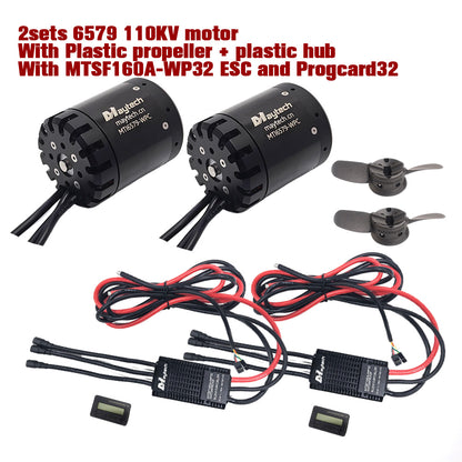Maytech Pro Outrunner Waterproof Motor 6579  Max 5.5KW 41kg Thrust for Efoil Electric Boat Underwater Thruster Tow Boogie