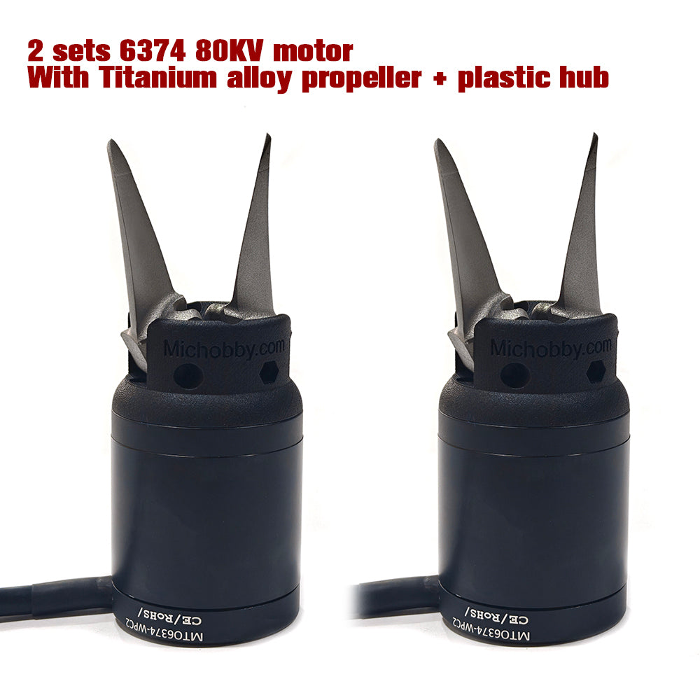 Maytech 6374 80KV Waterproof Outrunner Motor for Foil Assist Board Electric Outboard