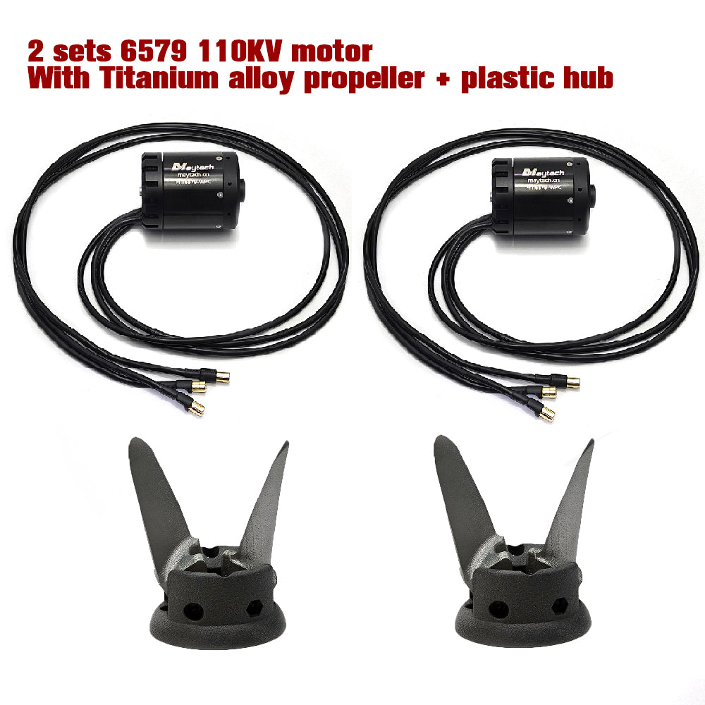 In Stock Maytech Pro Outrunner Waterproof Motor 6579  Max 5.5KW 41kg Thrust for Efoil Electric Boat Underwater Thruster Tow Boogie