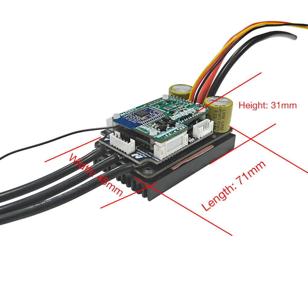 Maytech V8.2 BLE Unit with MTSRR1905WF Receiver + V3 MTSKR1905WF Remote + 60100 VESC for Foil Assist Esk8 Tiny Size