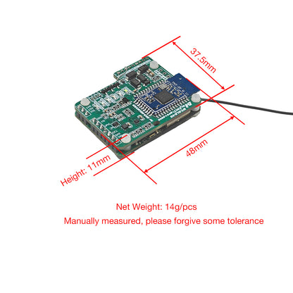 Maytech V8.2 BLE Unit with MTSRR1905WF Receiver + V3 MTSKR1905WF Remote + 60100 VESC for Foil Assist Esk8 Tiny Size