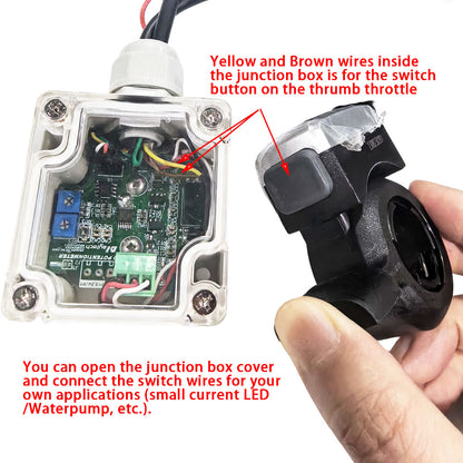 Maytech Thumb Throttle PWM / Analog Signal for Electric Motorcycle Ebike Boat Jetski