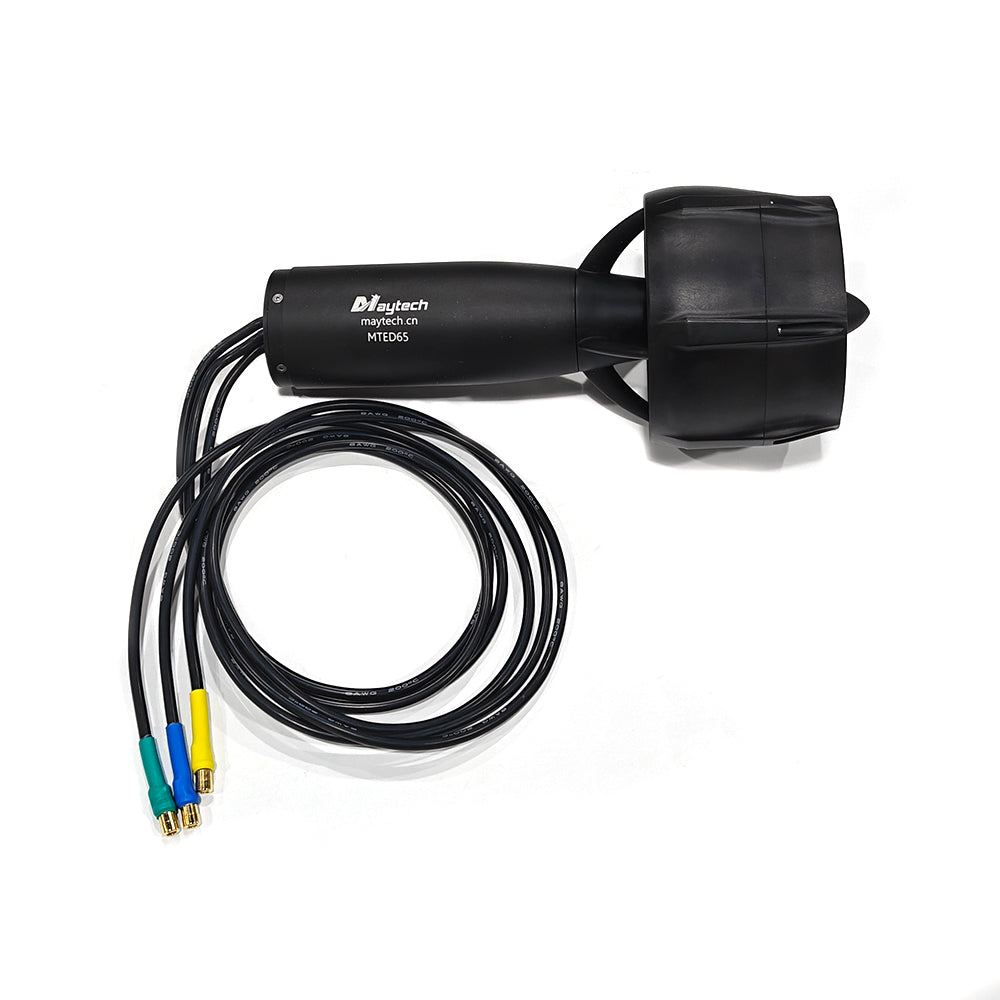 Maytech New Electric POD Drive Motor 5.5KW MTED65-E with Built-in ESC for Efoil / Tow Boogie / Thruster / Inflatable Boat Propulsion / Underwater Scooter
