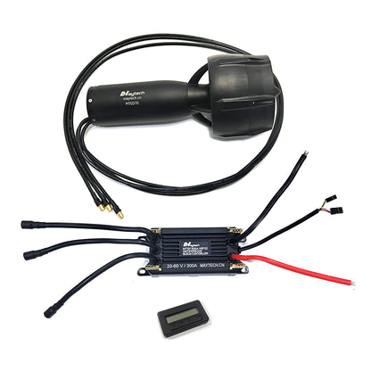 Maytech New Motor MTED70 Waterproof Motor with Nylon Carbon Fiber Propeller and Prop Guard for Eoil / Tow Boogie / Thruster / Jet Propulsion / Underwater Scooter