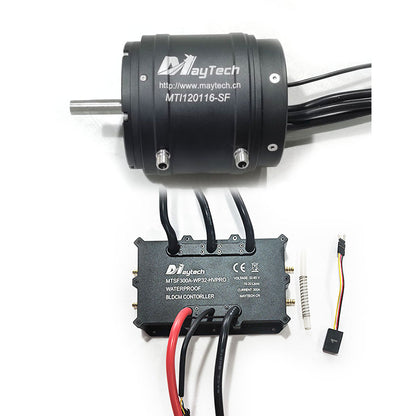 In Stock Maytech Fully Waterproof MTI120116 18.8KW Powerful Brushless Inrunner Motor for Electric Surfboard/RC Boat/Jetski
