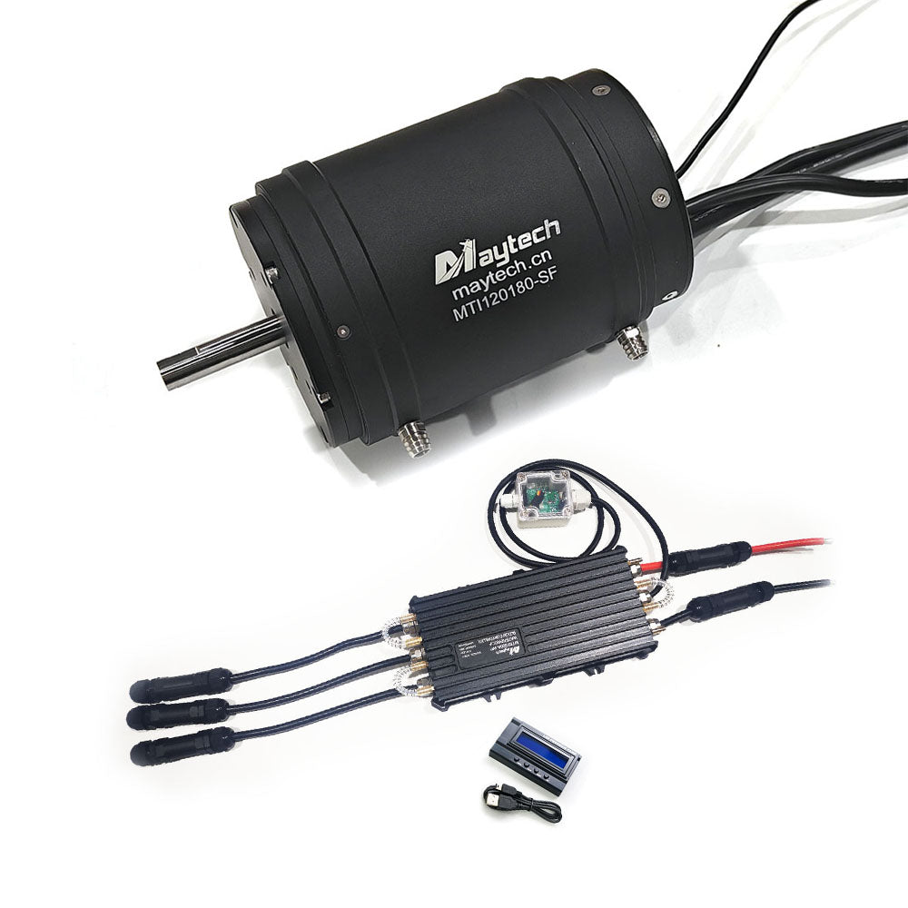 Maytech 23KW Powerful Marine Engine 120180 Watercooled Inrunner Motor for Electric Boat Surfboard