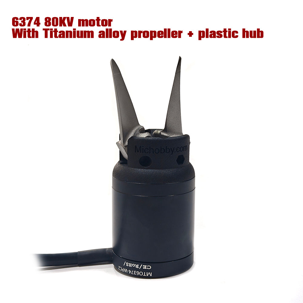 Maytech 6374 80KV Waterproof Outrunner Motor for Foil Assist Board Electric Outboard