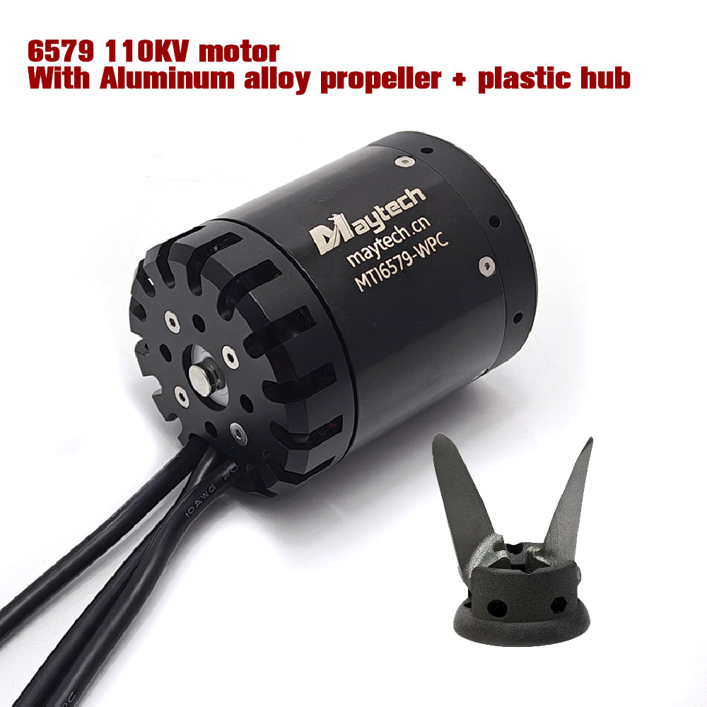 In Stock Maytech Pro Outrunner Waterproof Motor 6579  Max 5.5KW 41kg Thrust for Efoil Electric Boat Underwater Thruster Tow Boogie