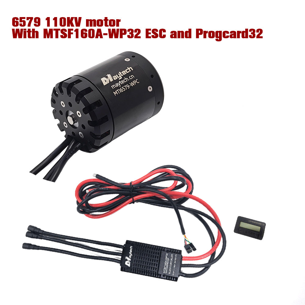 Maytech Pro Outrunner Waterproof Motor 6579  Max 5.5KW 41kg Thrust for Efoil Electric Boat Underwater Thruster Tow Boogie