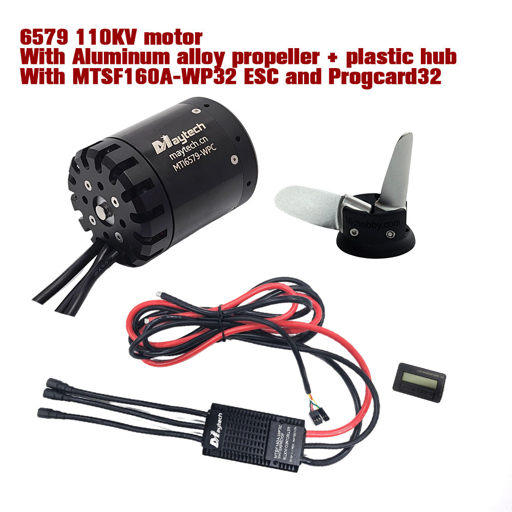 Maytech Pro Outrunner Waterproof Motor 6579  Max 5.5KW 41kg Thrust for Efoil Electric Boat Underwater Thruster Tow Boogie