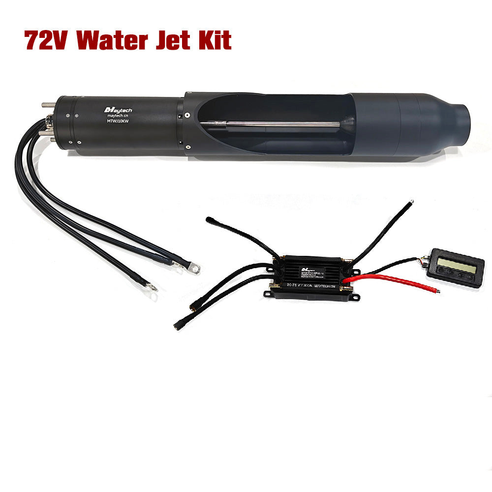 Maytech 13KW Water Jet Motor Kit with 60V 72V 300A ESC + V3 MTSKR1905WF Remote for Jetsurf Jetboard Underwater Thruster