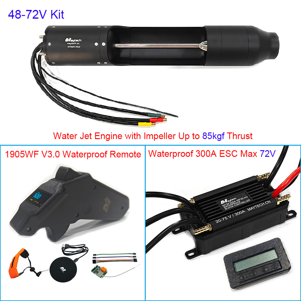 Maytech Max 72V Water Jet Engine ESC Kit for Jetboard Jetski Jet Kayak