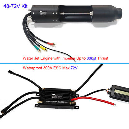 Maytech Jet Thruster Kit Max 72V Water Jet Engine ESC Kit for Jetboard Jetski Jet Kayak