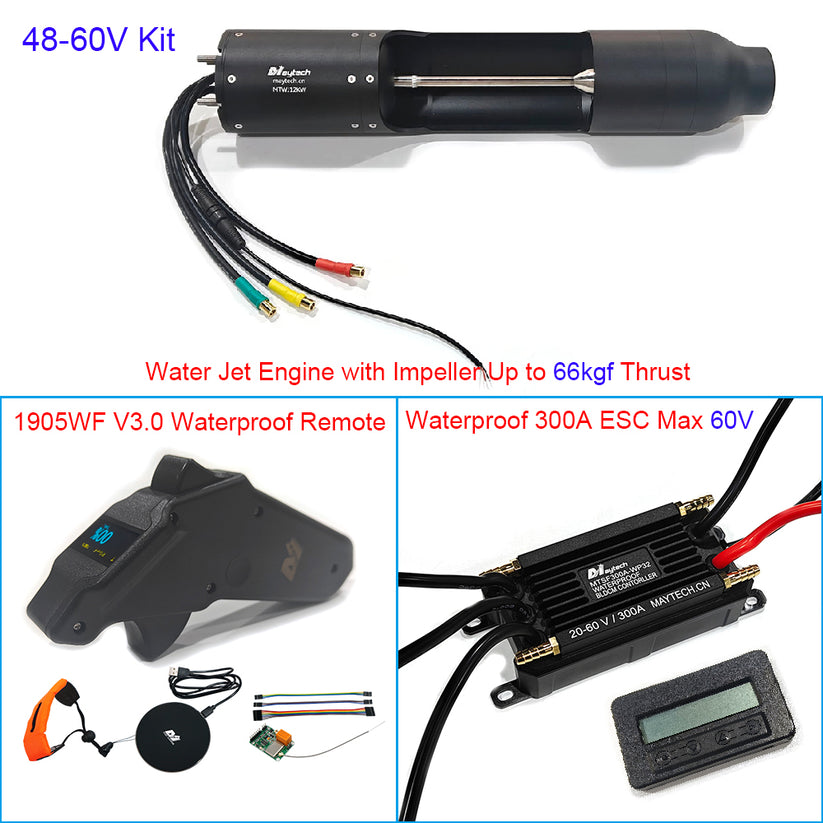 Maytech Jet Thruster Kit Max 72V Water Jet Engine ESC Kit for Jetboard ...