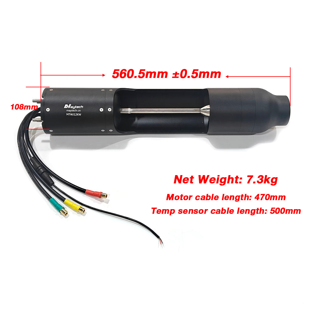 Maytech MTWJ12KW Water Jet Motor Max 13.2KW with Impeller Jet Thruster for Jet Boat Jetski Jetboard