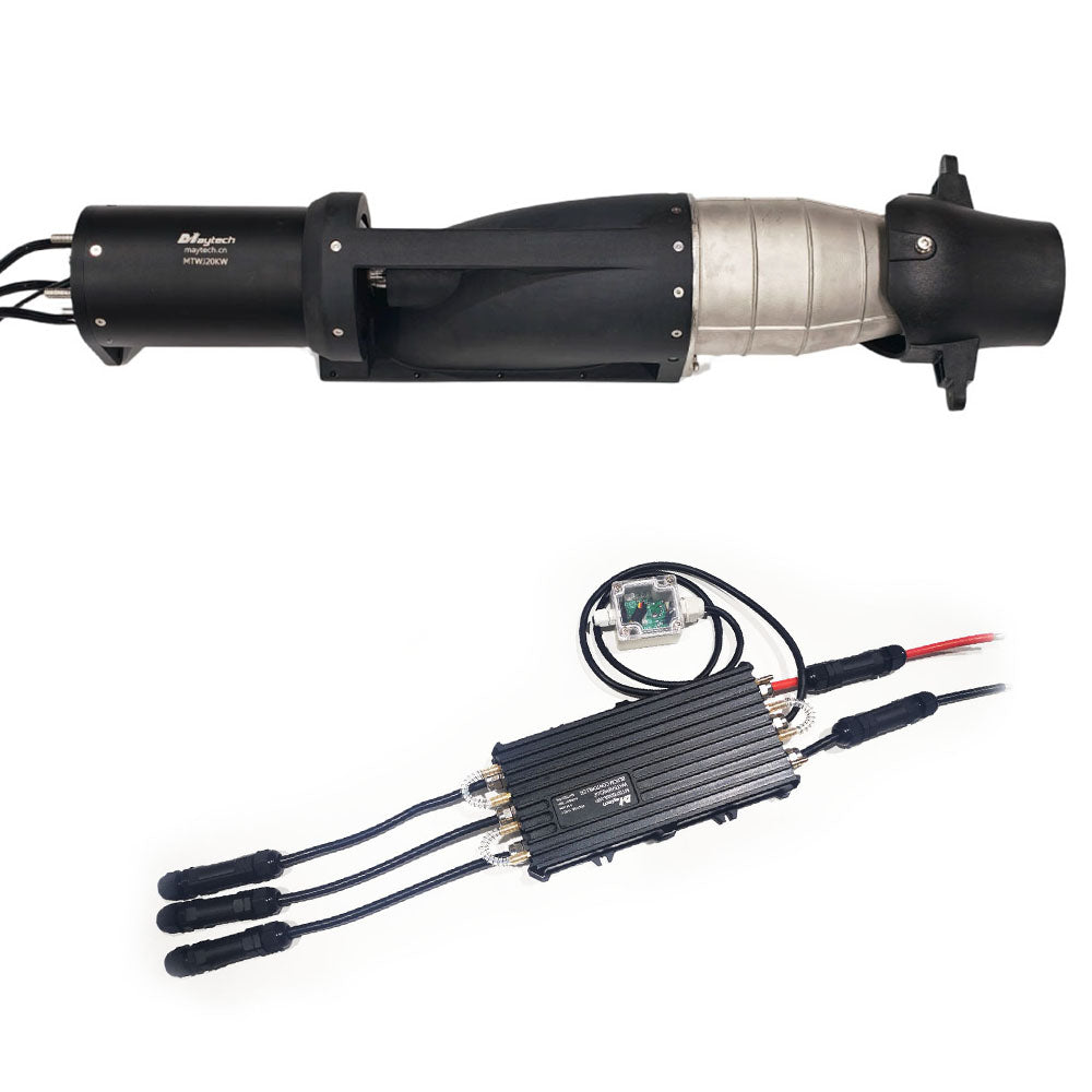 Maytech Max 21KW Water Jet Pump kit with 500A ESC Remote for Electric Boat Catamaran