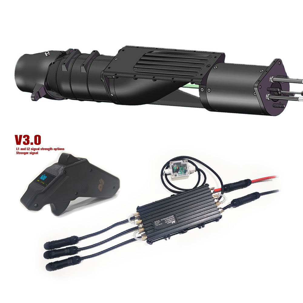 Maytech Max 21KW Water Jet Pump kit with 500A ESC Remote for Electric Boat Catamaran