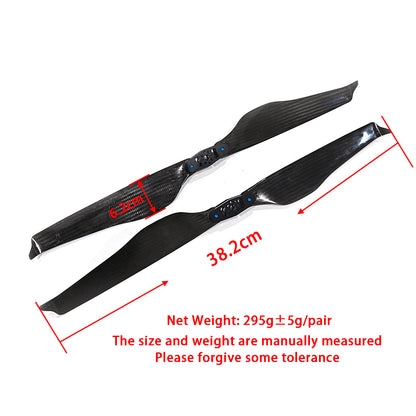 Quite 26‘’ x 8.5'' Fold Propeller Carbon Fiber Balsa Wood Composite Carbon Prop Lightweight