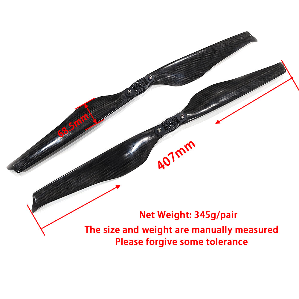 Quite 28‘’ x 9.2'' Fold Propeller Carbon Fiber Balsa Wood Composite Carbon Prop Lightweight