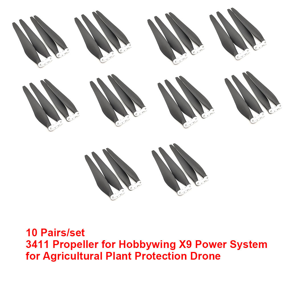 In Stock CW CCW 3411 34" x 11" Folding Blades for Hobbywing X9 Propulsion System for Agricultural Plant Protection Drone