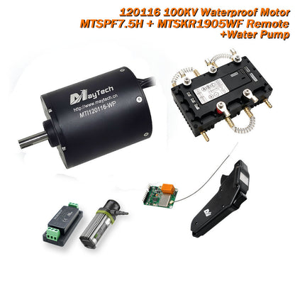 In Stock Waterproof 120116 Motor + 300A 75V VESCTOOL Compatible Controller + Waterproof Remote + Anti-spark Switch + Water Pump