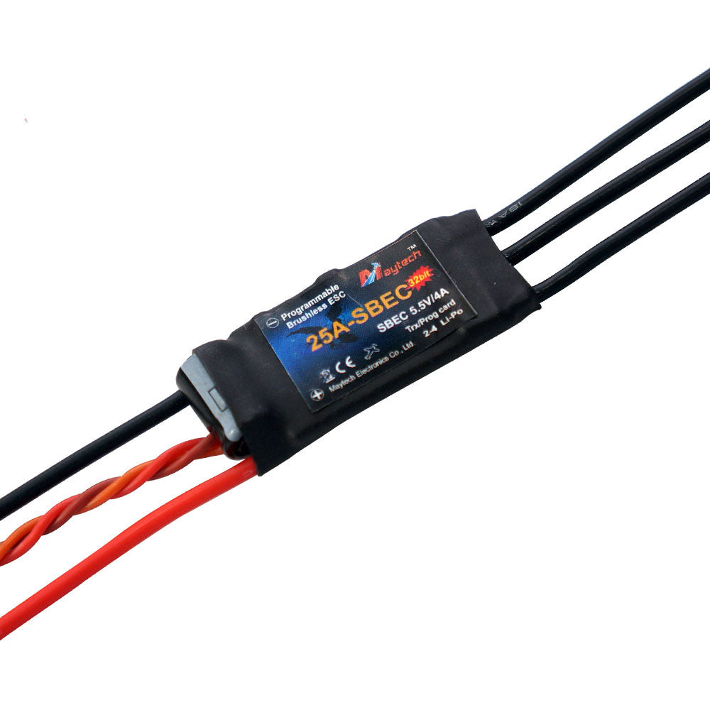 MT25A-SBEC-FP32 Falcon Pro 32bit Firmware Brushless ESC for RC Hobby Applications/Airplane/Helicopter