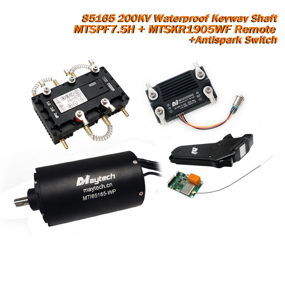 In Stock Esurf Kit Waterproof 85165 Motor + 300A 75V MTSPF7.5H + Waterproof Remote + Anti-spark Switch + Water Pump