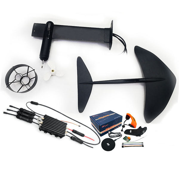 Efoil Set: Mast + Wing + 70182 9KW Motor + 7.25x6 inch Propeller + Propeller Guard