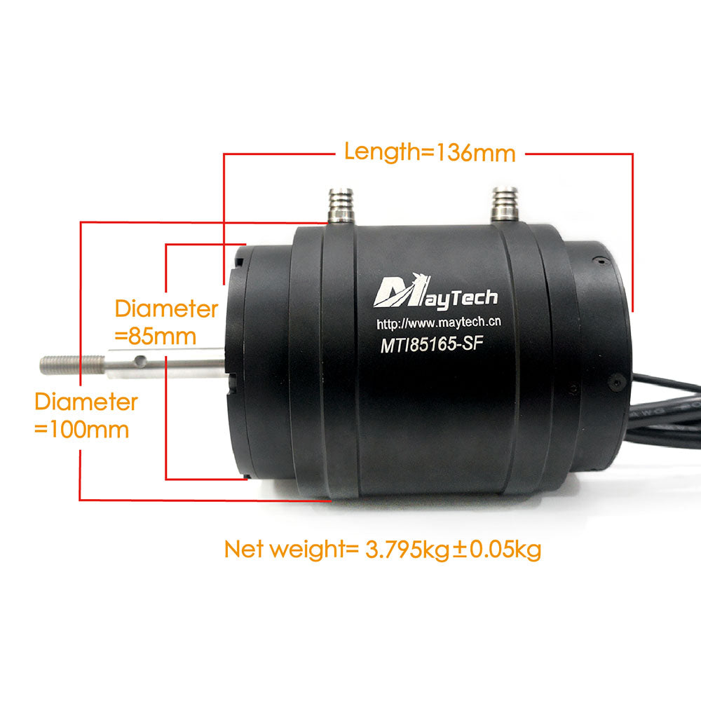 In Stock Maytech Watercooled 85165 Sensorless Motor 10.5KW Brushless D