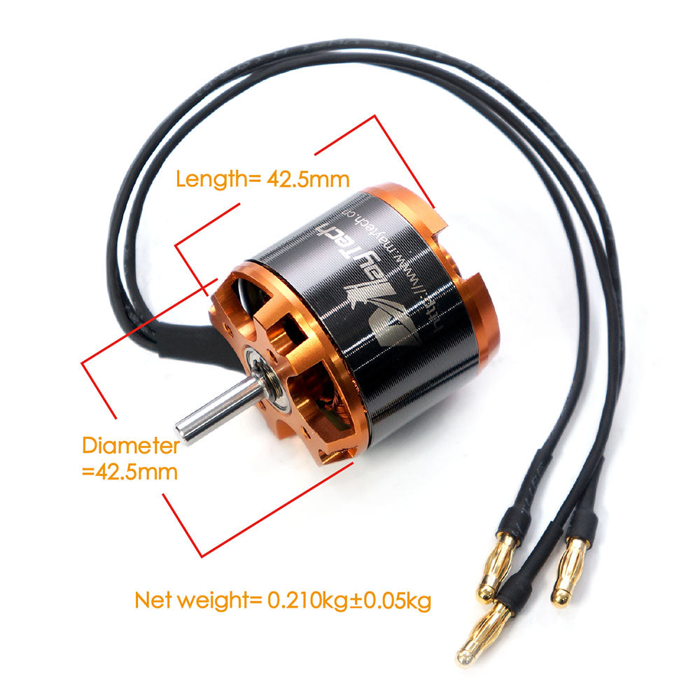 Maytech Brushless 4250 500/650KV Sensorless Outrunner Motor with Accessories for RC Hobbby Airplane/Helicopter