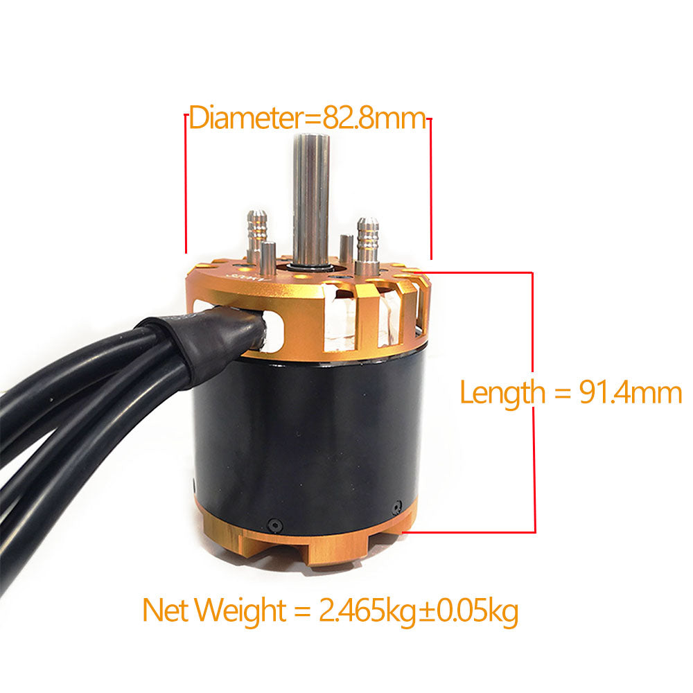 8392 320KV Watercooled Motor Brushless 11.5KW Outrunner Sensorless Engine