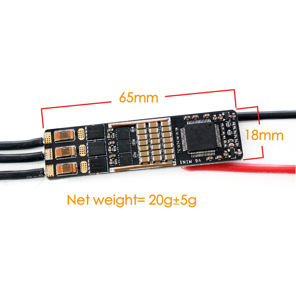 MTSPF6.0M Mini 10S 42V V6 based 30A Speed Controller SUPERFOC ESC