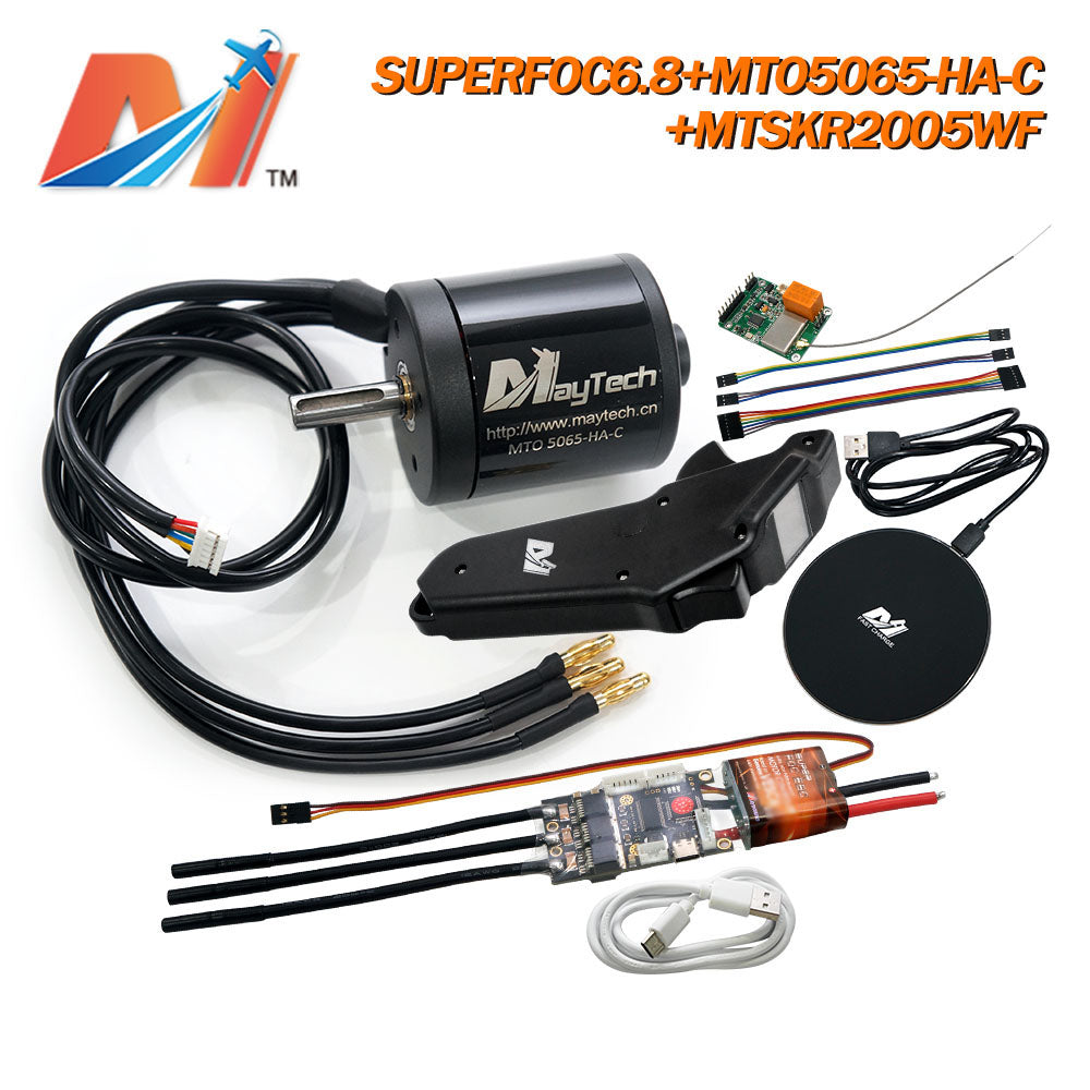 Maytech MTSKR2005WF + SUPERFOC6.8 + 50xx Motor Comb IP66 Esk8 Waterproof Remote 50A VESC6.0 based Controller 5055/5065/5570 Motor Electric Skateboard Kit