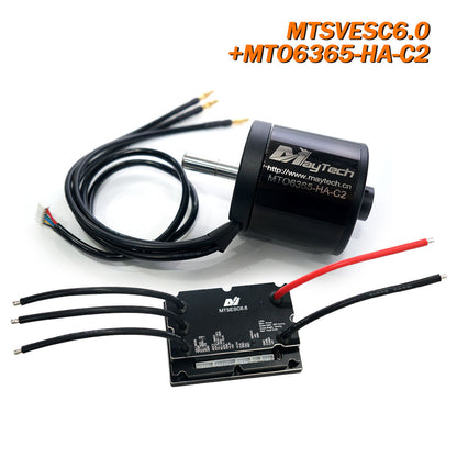 Maytech V1 200A V6.0 based SUPERFOC Controller Comb with 6355/6365/6374 Brushless Sensored Motor for Electric Skateboard DIY Kit