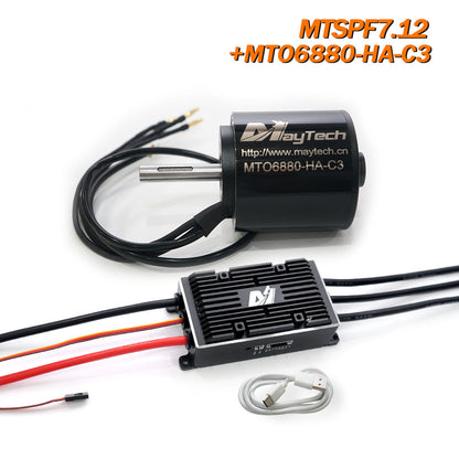 Maytech MTSPF7.12 high current 200A vesctool Compatible motor controller+ 6396 6880 8085 Motor + MTSKR1712 MTSKR1905WF Remote Electric Skateboard Mounatinboard Comb