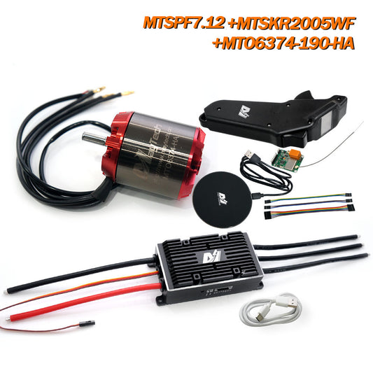 Maytech MTSPF7.12 200A V75_300 based ESC+ 6355/6365/6374 Electric Skaetboard Mountainboard Kit Motor+MTSKR2005WF remote controller+ SuperESC + Remote
